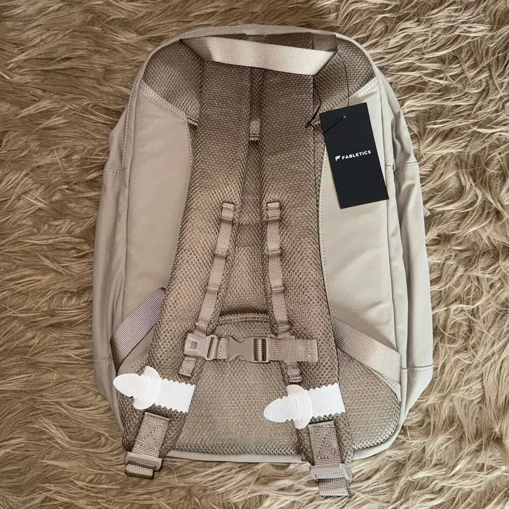 New Fabletics The Sleek Backpack Brutalist Khaki O/S